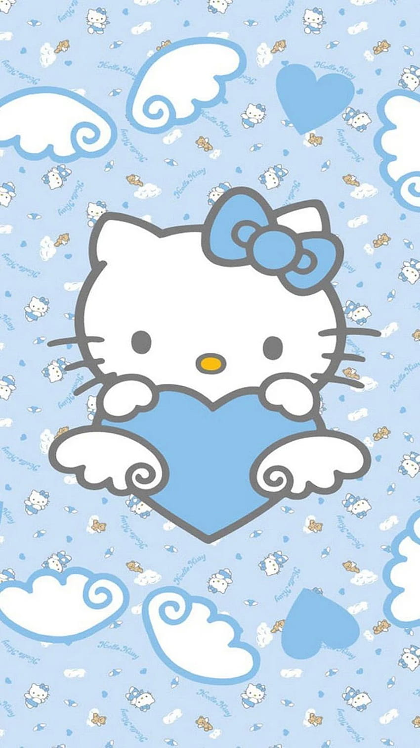Blue Hello Kitty For iPhone 6. ハローキティ , ブルーハローキティ , ハローキティ HD電話の壁紙