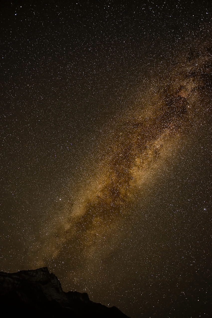 Stars, Night, Dark, Starry Sky, Milky Way HD phone wallpaper
