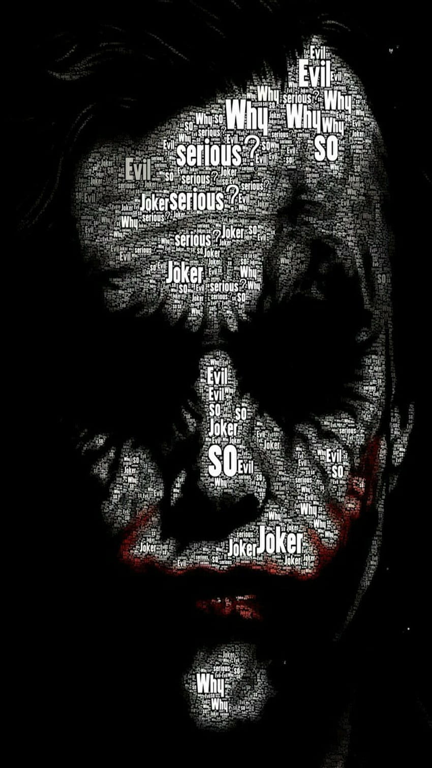 the dark knight joker, Black Joker HD phone wallpaper