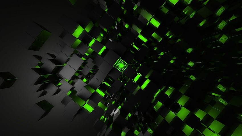 Neongrün, Schwarz und Grün HD-Hintergrundbild