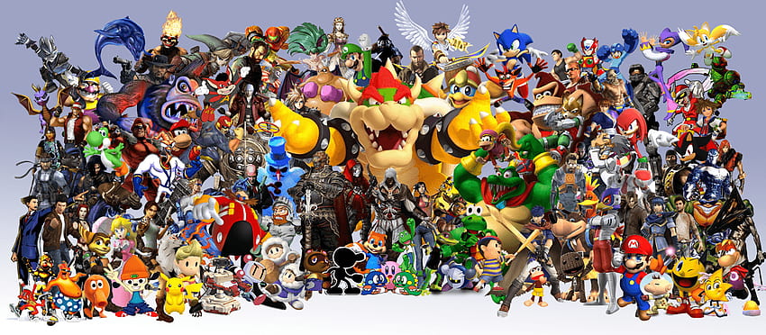Alle Videospielfiguren, Spielesammlung HD-Hintergrundbild