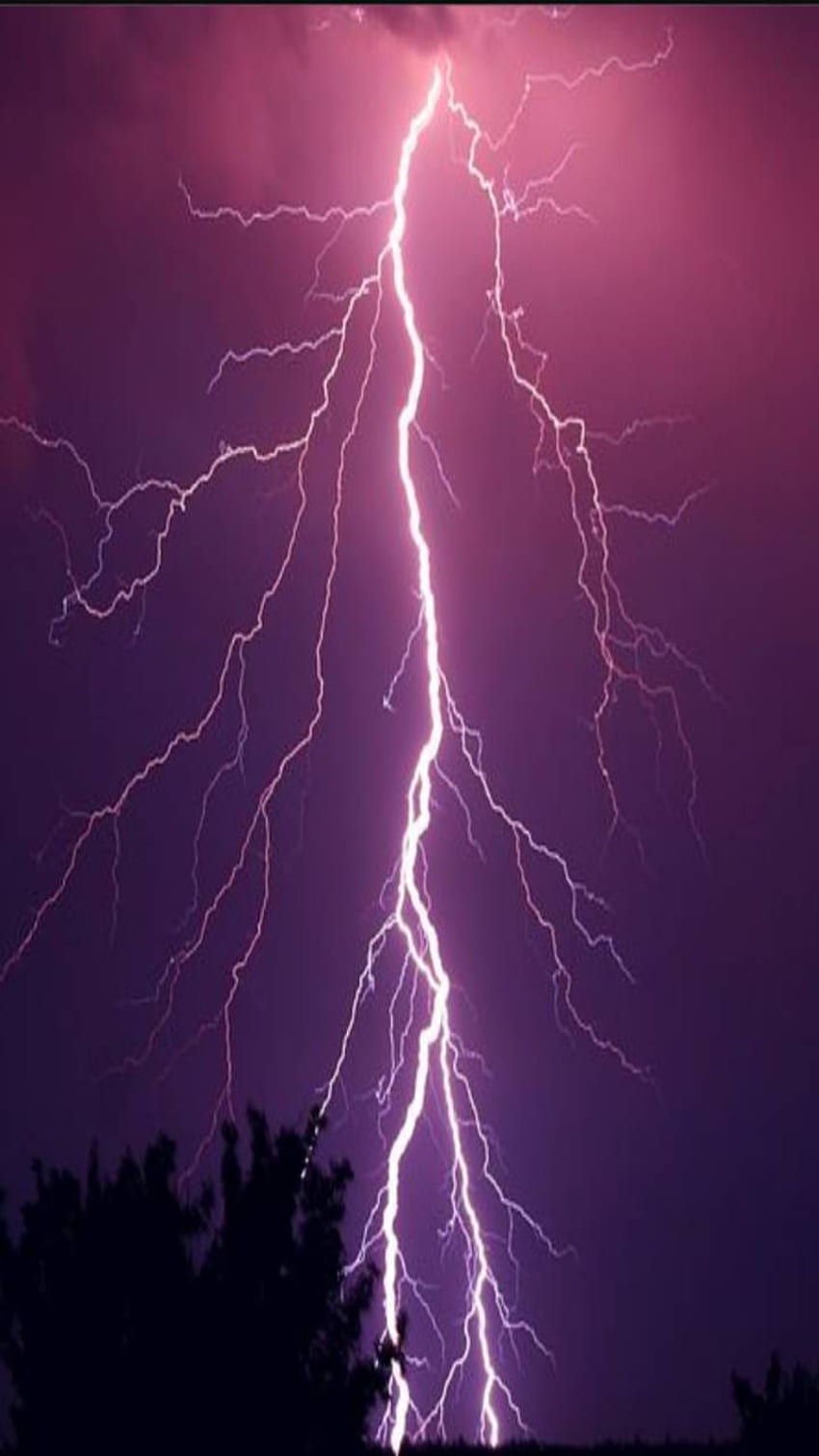 Pink Lightning, Purple Lightning Storm HD phone wallpaper