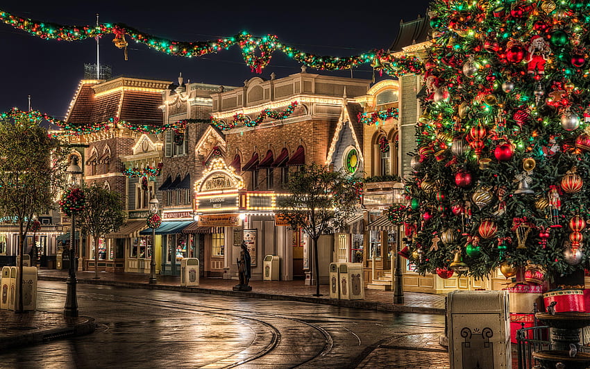 Noël de Disneyland, Noël de Walt Disney World Fond d'écran HD