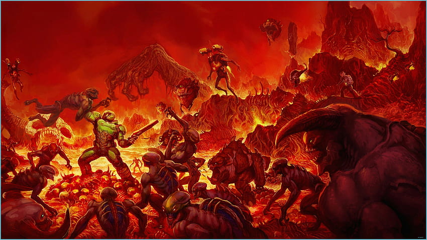 Doom Eternal Dual Monitor Günstiger Diazepam10 Doom Hintergrund. Ordentlicher, ultimativer Doom HD-Hintergrundbild
