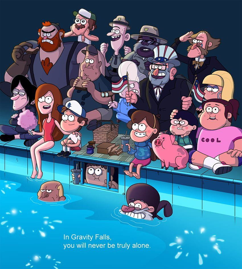 Gravity Falls The Deep End by markmak [] for your , Mobile & Tablet. Explore Gravity Falls Fan Art. Gravity Falls Fan Art, Gravity Falls, Gravity Falls Characters HD phone wallpaper