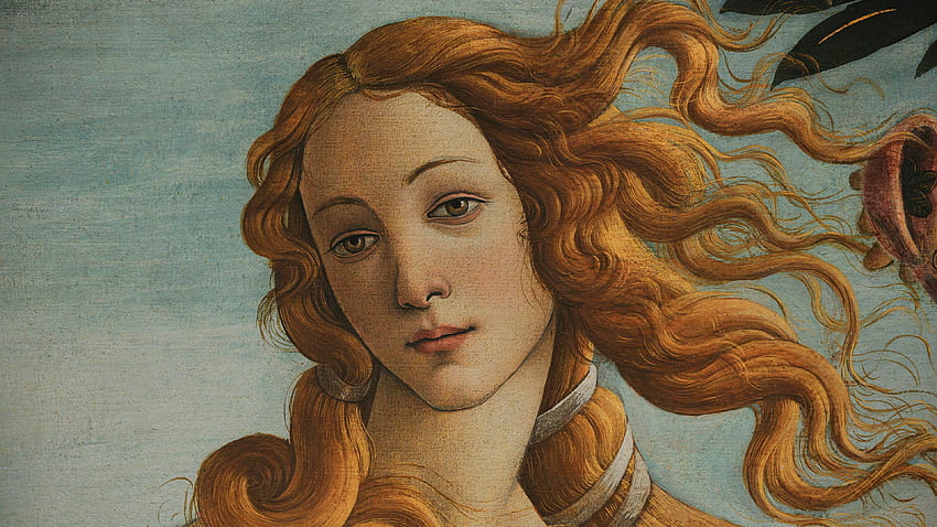 mitologia grega, Afrodite, Nascimento de Vênus, renascimento, arte clássica, pintura, Sandro Botticelli, pintura a óleo. Mocah papel de parede HD
