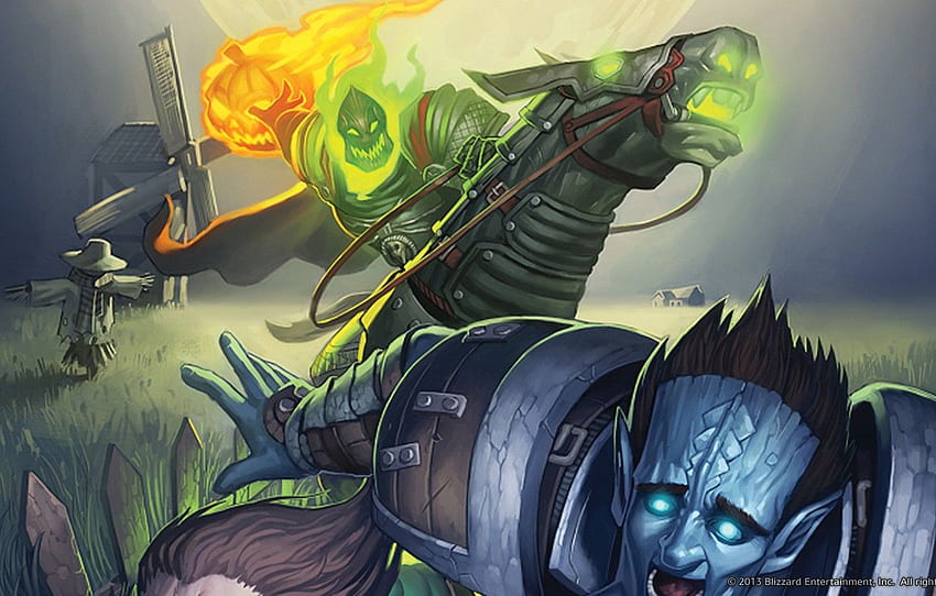 Horse, World of Warcraft, draenei, The Hallows end, Headless Horseman HD wallpaper