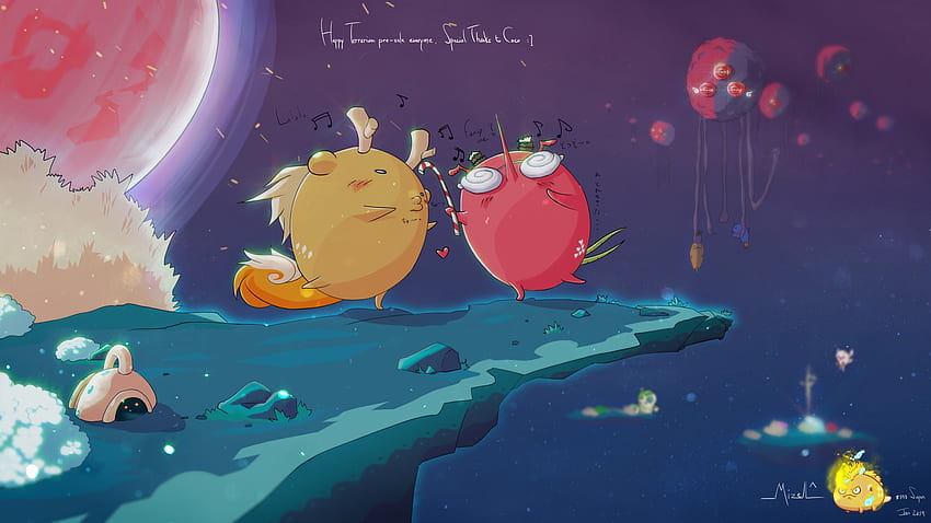 Axie Infinity - Our community is so amazingly talented! Big shoutout to Rage from Discord for this whimsical creation! HD wallpaper