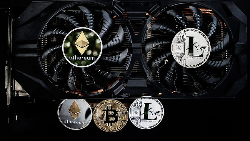 stock of asset, bitcoin, blockchain, Litecoin HD wallpaper