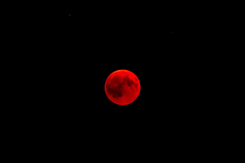 Universe, Moon, Full Moon, Eclipse, Red Moon HD wallpaper