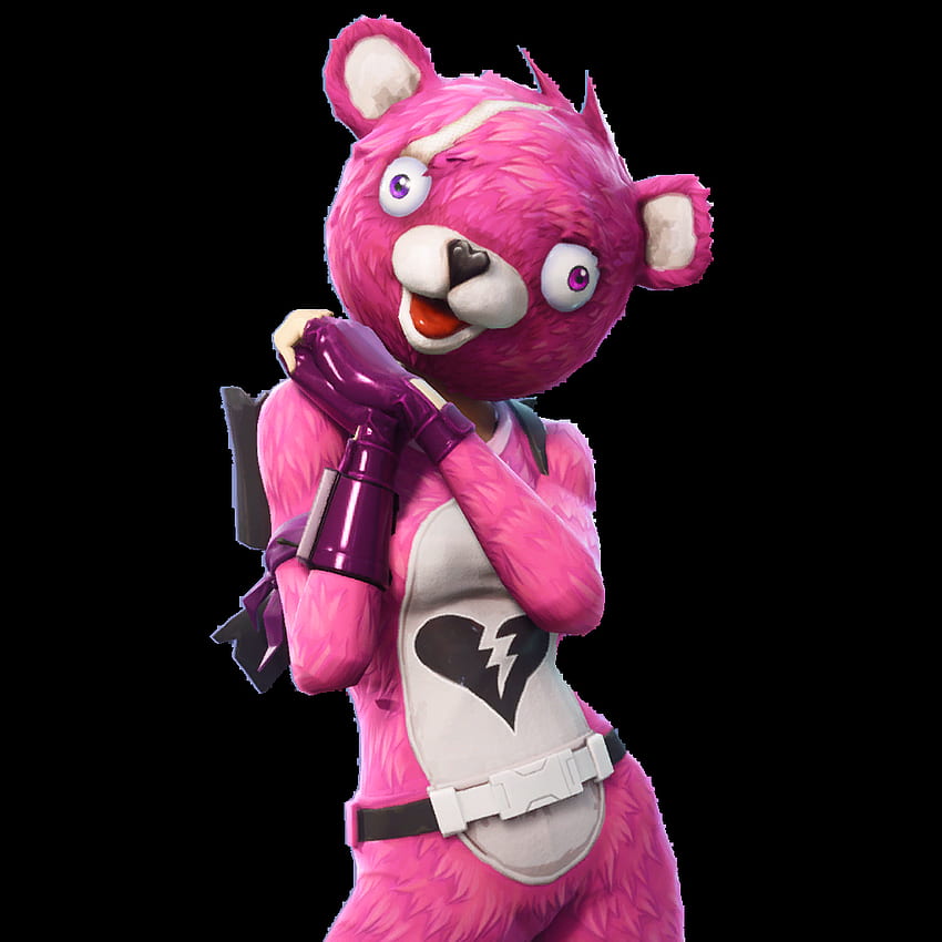 Líder del equipo de abrazos, Fortnite Pink Bear fondo de pantalla del teléfono