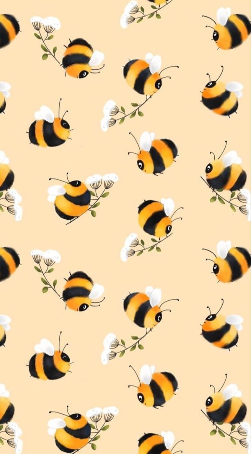 2020'de tatlı turta arıları. Telefonlar için harika, Şirin, Şirin arka plan HD telefon duvar kağıdı