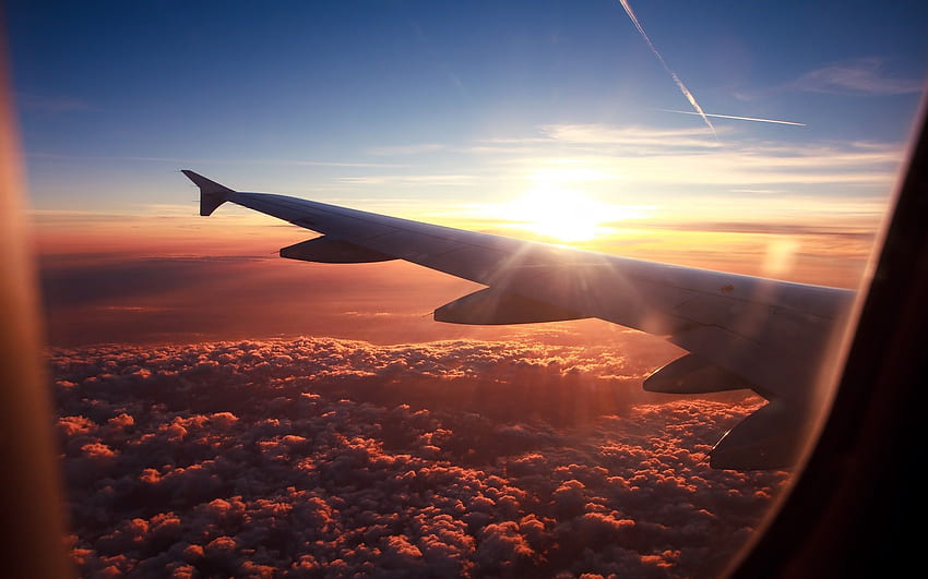 Flugzeug, Flugzeugfenster HD-Hintergrundbild