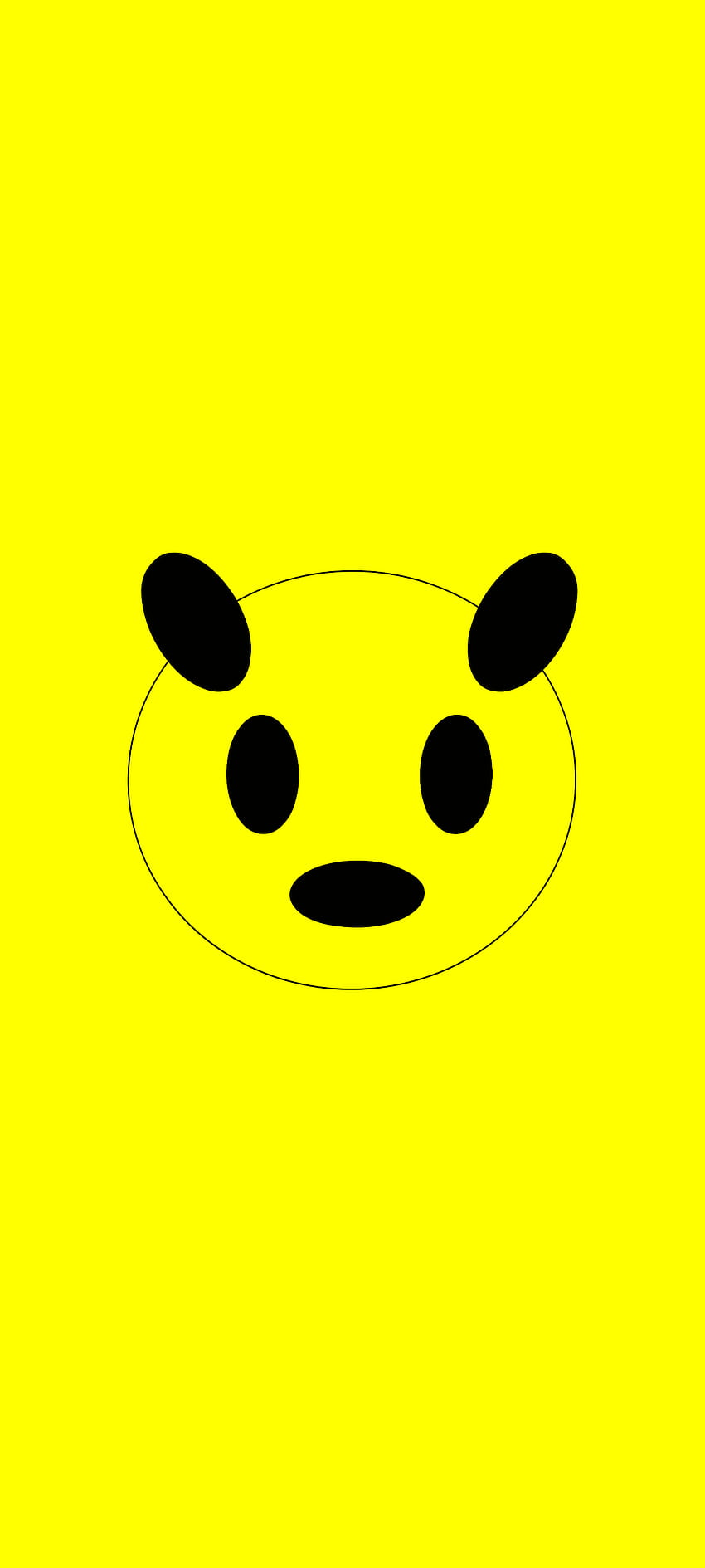 Yell, nose, art, emoji, shape, yellow HD phone wallpaper
