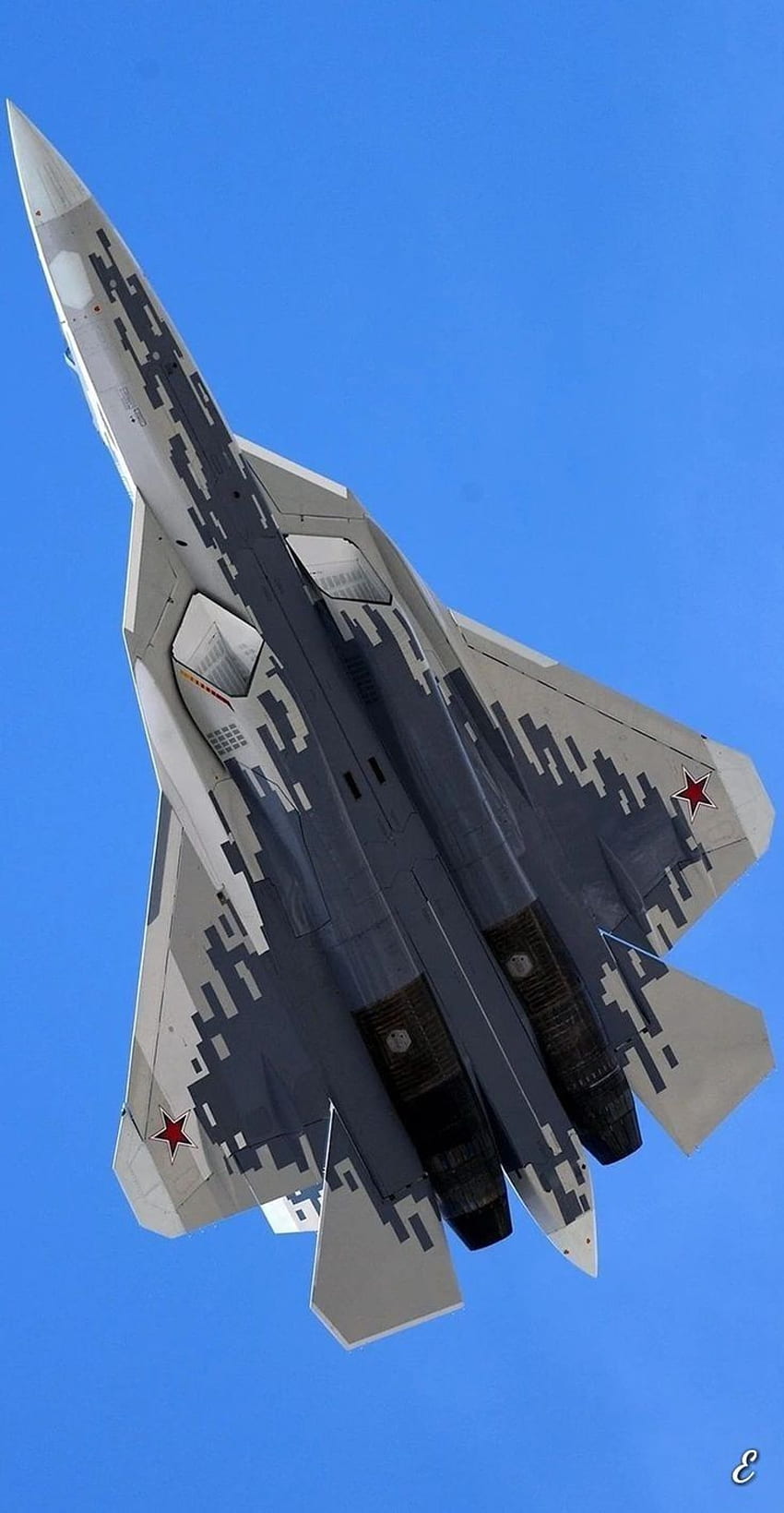 Su57 . Стелт самолет, изтребител, изтребители, Сухой Су-57 HD тапет за телефон