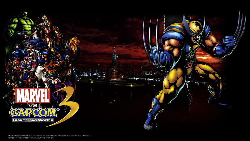 Wolverine, art, capcom, game, comic, marvel HD wallpaper