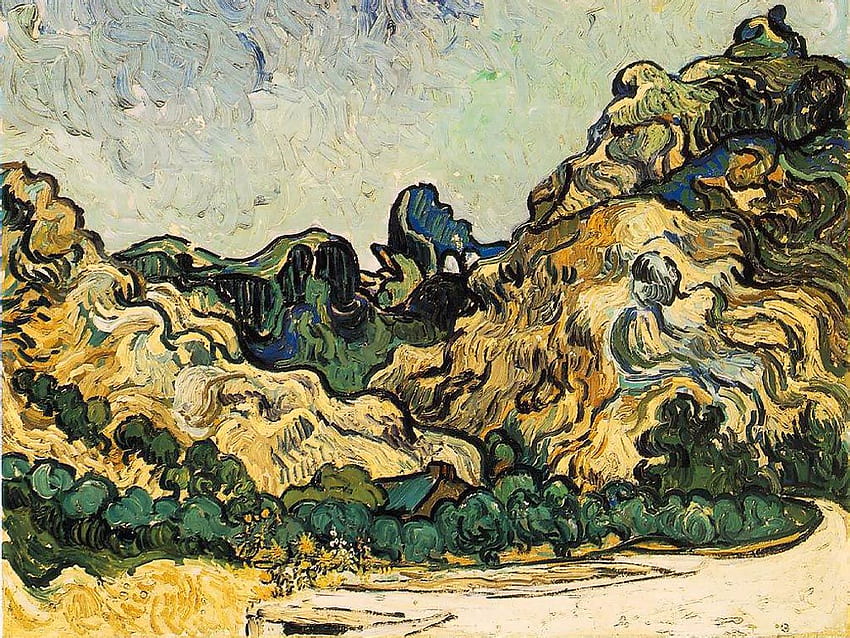Vincent van Gogh: Mountains. Dr. Myron Evans, Dr Who Van Gogh HD wallpaper