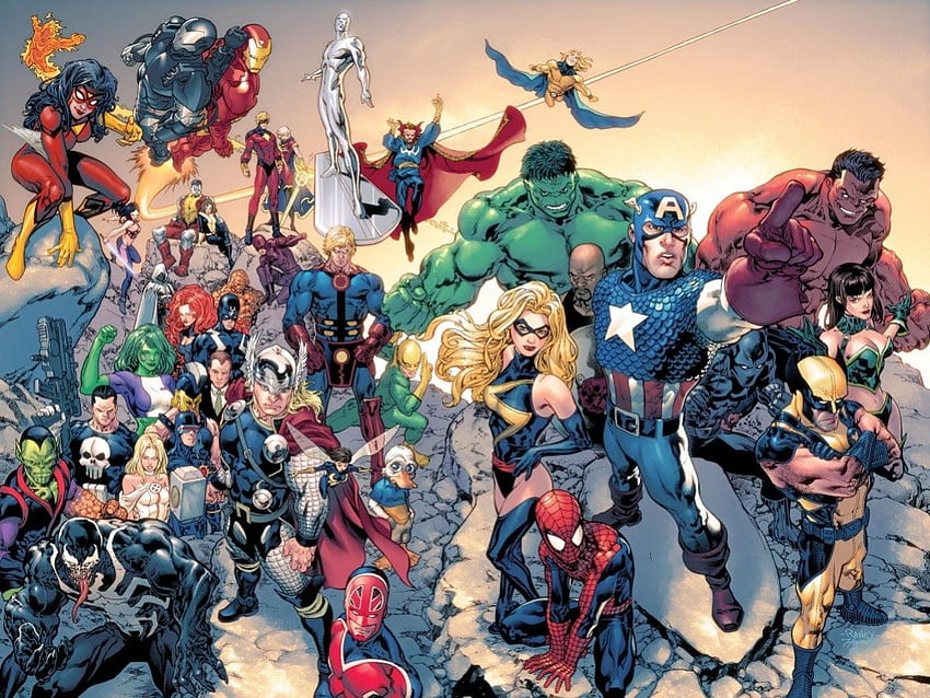Cuda, Avengers, Marvel, Superbohaterowie, Komiksy Tapeta HD