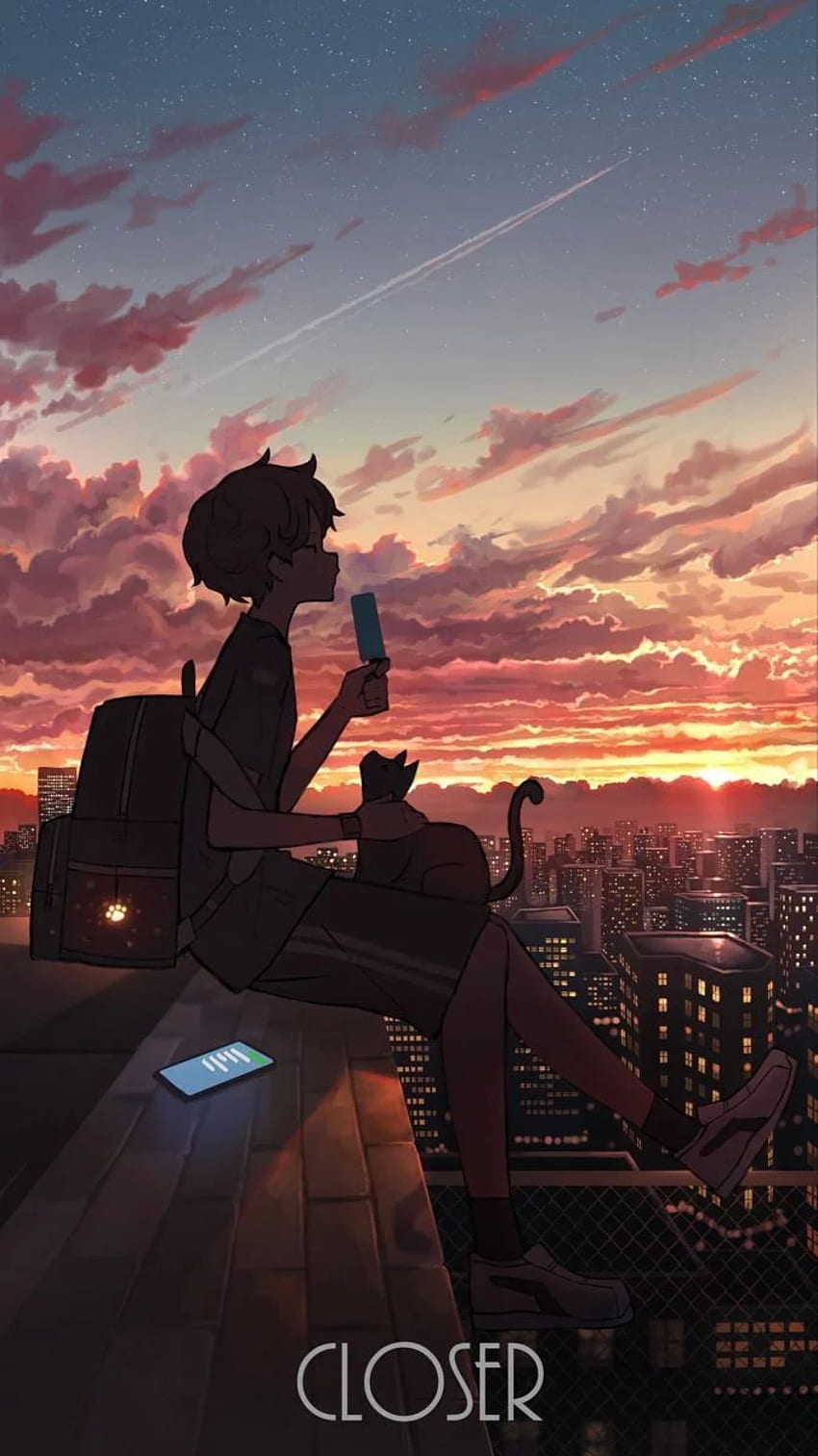 Pria Kesepian. Anime keren , Latar belakang anime , Anime, Anime Lonely Boy wallpaper ponsel HD