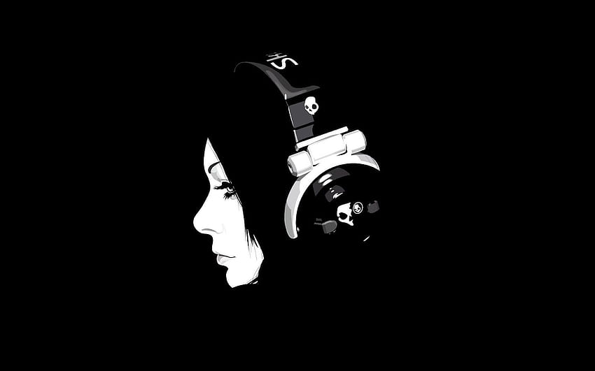 Collection For Your Computer and Mobile Phones: 14 Girls Listen Music With Headphones, Listen to Music HD wallpaper