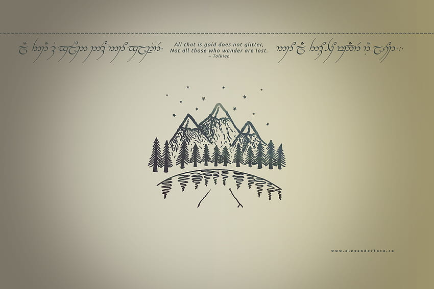 Lord of the Rings I made using a marker drawing and digital editing. : lordoftherings, Lotr Minimalist HD wallpaper