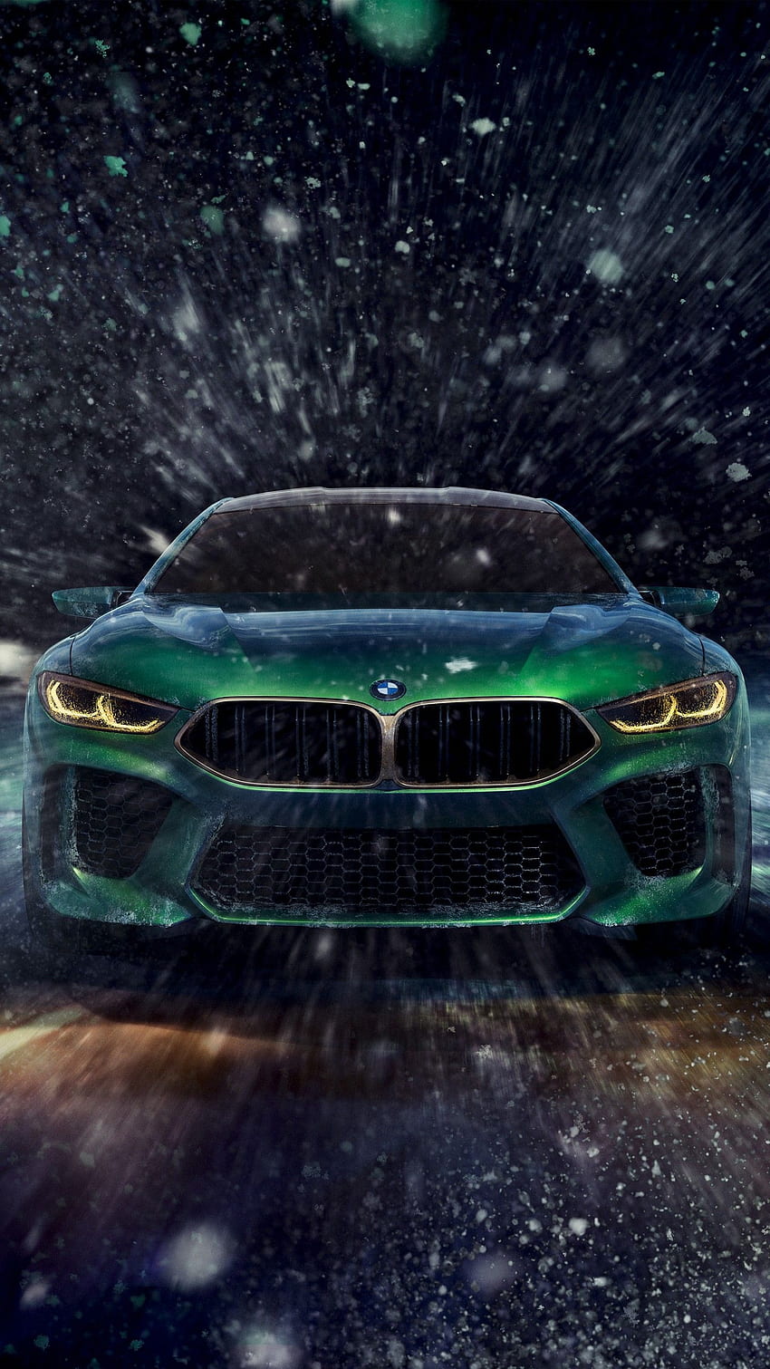 BMW コンセプト M8 グラン クーペ ジュネーブ モーター ショー 2018 ., ウルトラ BMW HD電話の壁紙