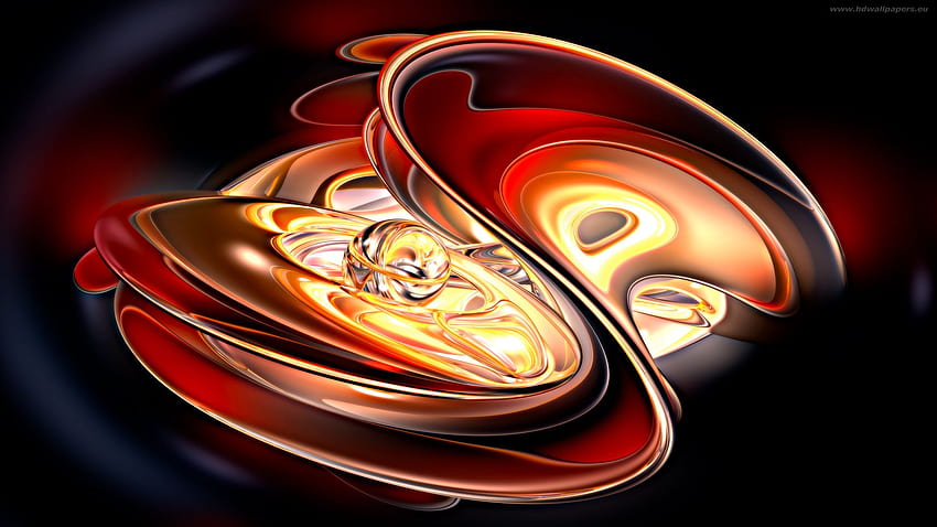 Web, abstract,, Red and Gold Abstract HD wallpaper
