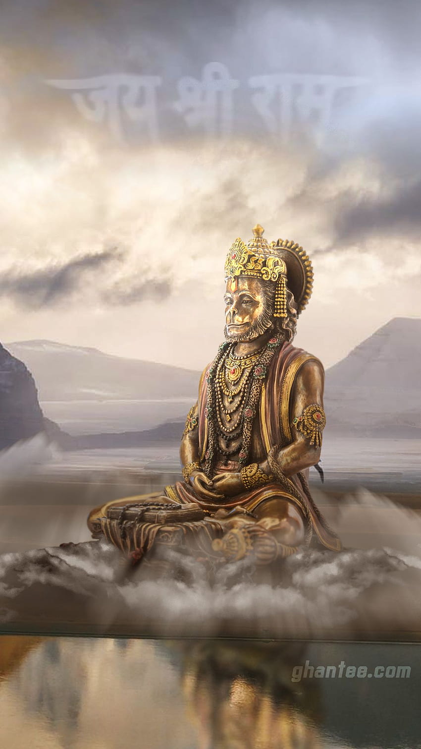 iphone için hanuman – Jai shri ram – Ghantee, Hanuman Meditasyonu HD telefon duvar kağıdı