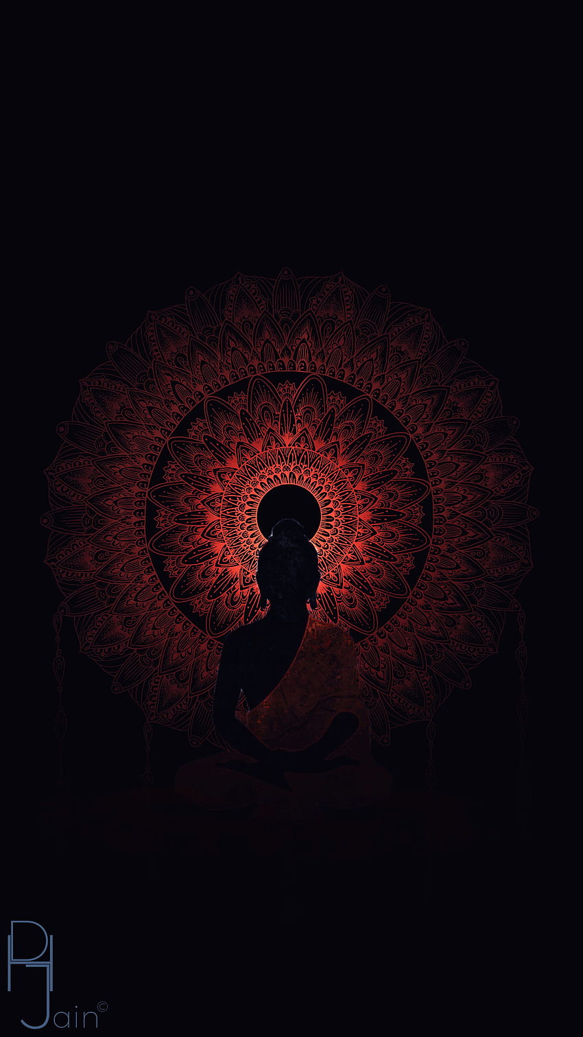 ArtStation - Buddha mandala , Divya Jain, Minimalist Buddhist HD phone wallpaper