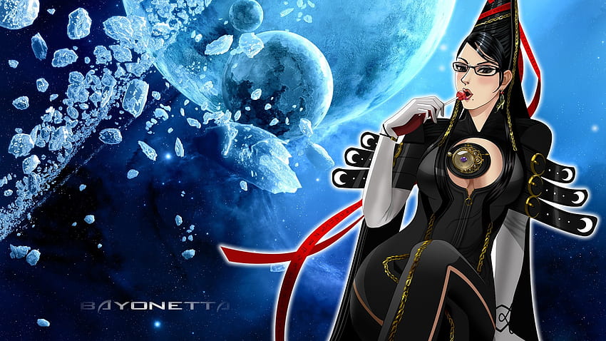 Bayonetta 3 Artwork Wallpaper - Cat with Monocle