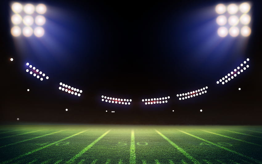 Football, Lights, Field, Sports, Stadium HD wallpaper