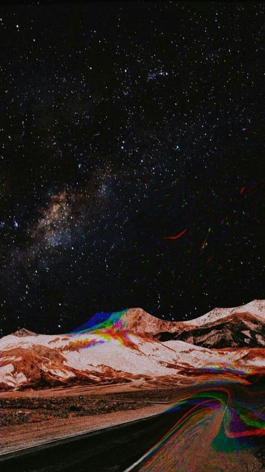 Himmel, Nacht, Atmosphäre, Weltraum, geologisches Phänomen, astronomisches Objekt. Trippy, Surreale Kunst, Kunst HD-Handy-Hintergrundbild