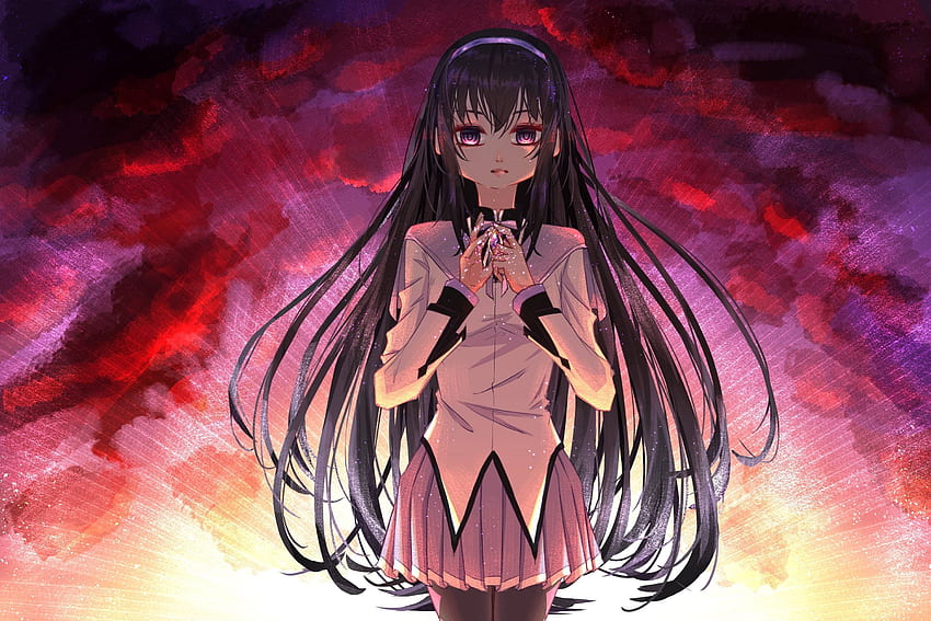 Homura Akemi Puella Magi Madoka Magica , Anime , , and Background, Higanbana HD wallpaper