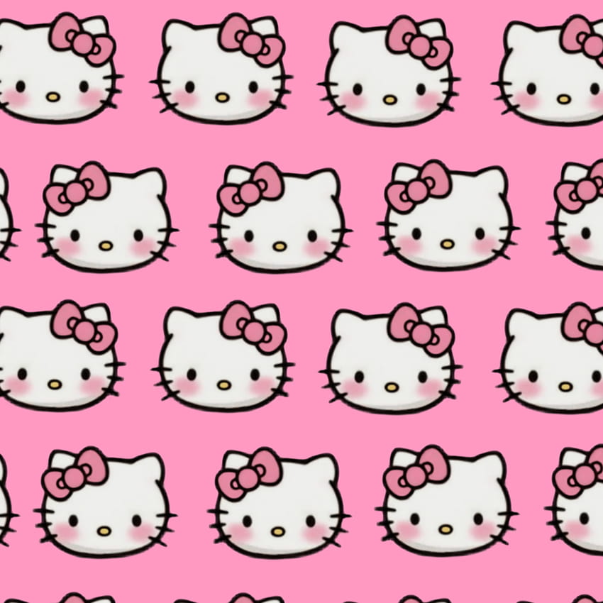 Hola gatito, rosa, hello_kitty fondo de pantalla del teléfono