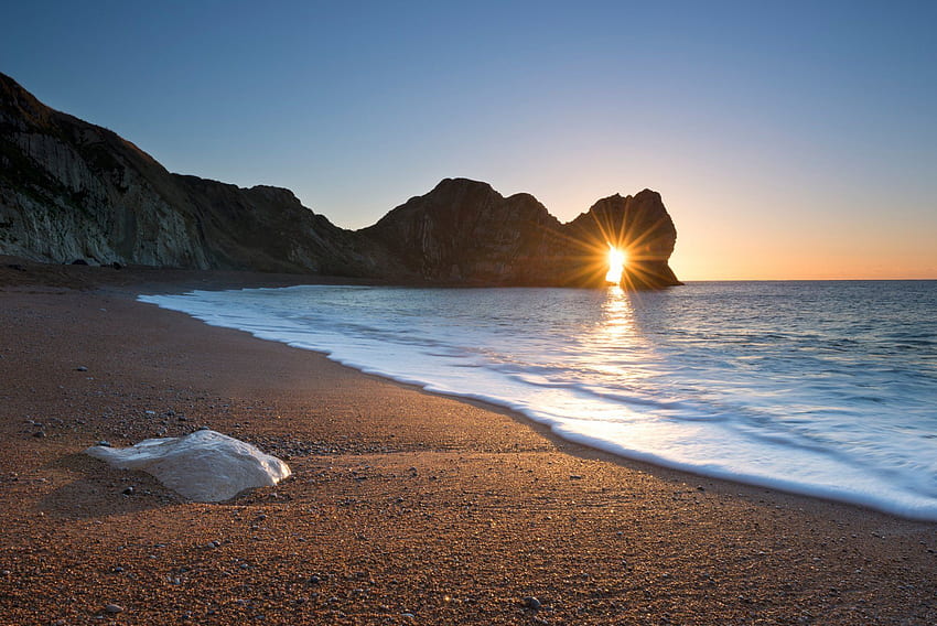 england jurassic coast rocky gate durdle door beach morning light, English Coast HD wallpaper