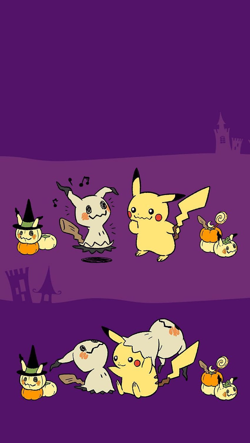 Mimikkyu & Pikachu Halloween móvel. pokémon, super fofo kawaii Papel de parede de celular HD