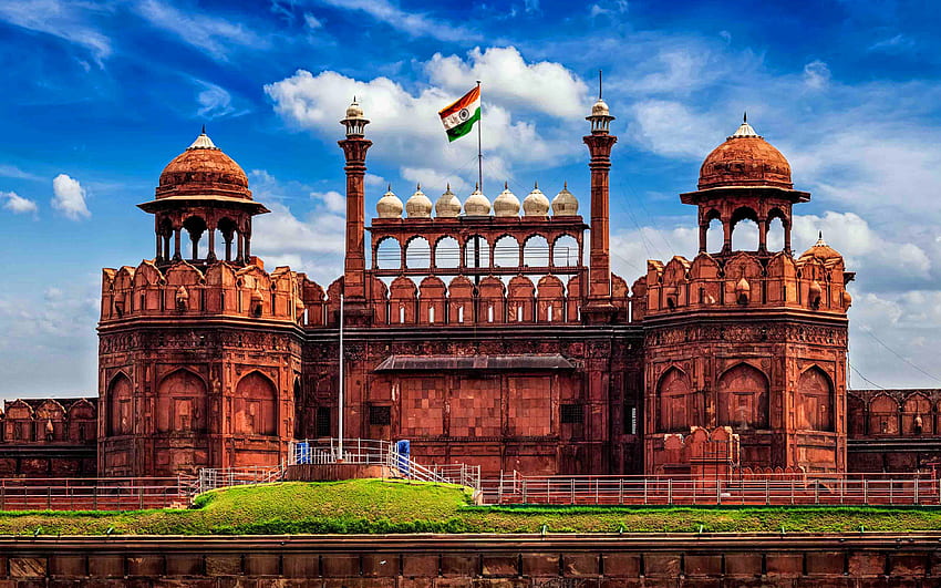 Rotes Fort, indische Marksteine, Delhi HD-Hintergrundbild