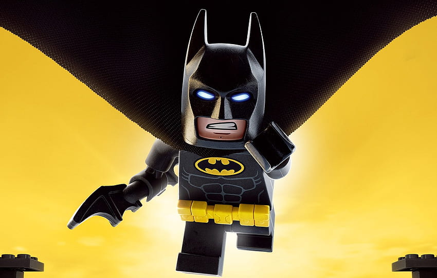 cine, logo, Batman, amarillo, hombre, película, juguetes, murciélago, Lego, héroe, película, máscara, traje, guerrero, DC Comics para su sección фильмы fondo de pantalla