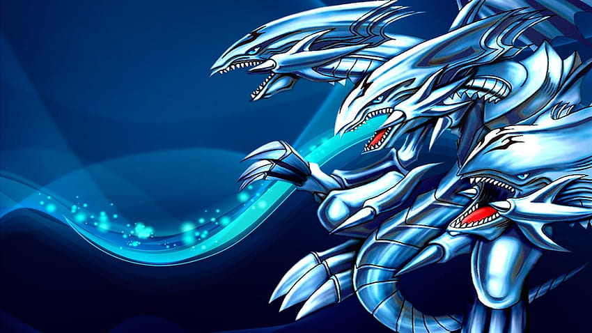 Blue Eyes White Dragon Background, Blue Eyes Ultimate Dragon HD тапет