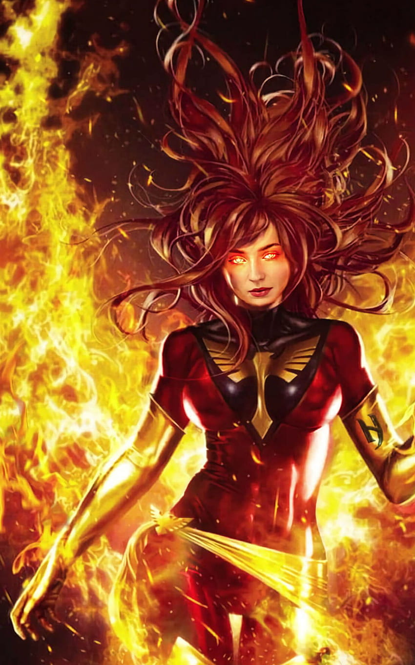 Jean Grey Gelap Phoenix . Karakter Marvel wallpaper ponsel HD