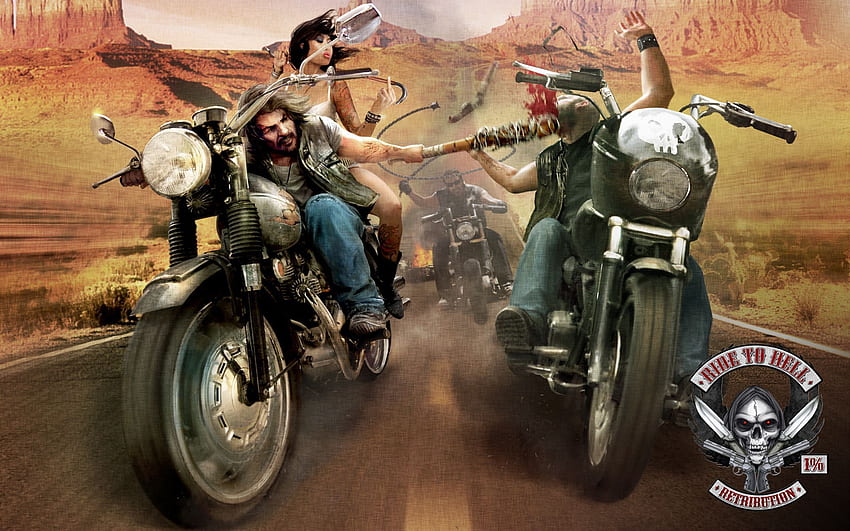 Ride To Hell: Revisión de retribución: uno por ciento, Easy Rider Motorcycle fondo de pantalla