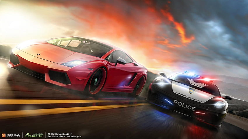 Car Chase, Police Chase HD wallpaper