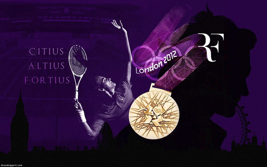 Roger Federer . Hohe Qualität, Roger-Federer-Logo HD-Hintergrundbild