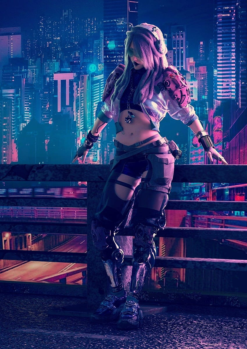 CYBERPUNK ART , CYBERPUNK CITY , CYBERPUNK FASHION , CYBERPUNK, Cyberpunk Girl HD phone wallpaper