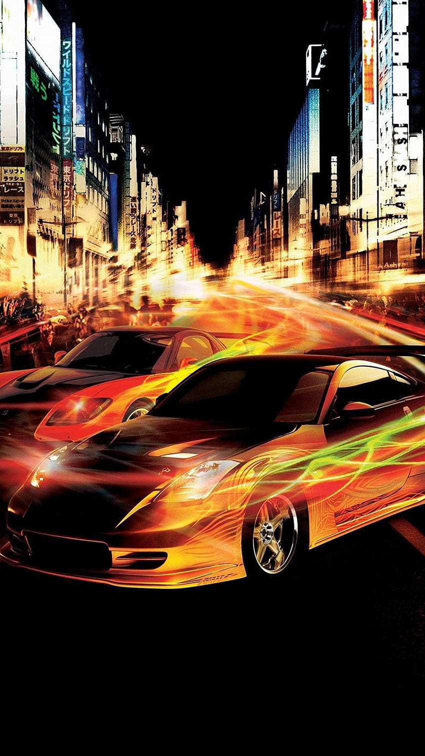 Fast and the Furious: Tokyo Drift (2006) Telepon . Moviemania. Film Drift, Tokyo Drift Cars, The Furious, Han Tokyo Drift wallpaper ponsel HD