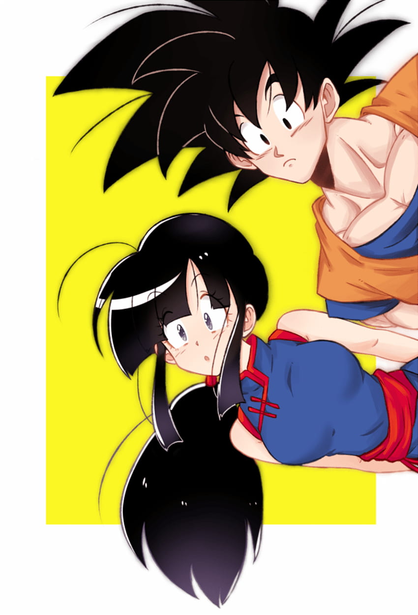 Goku And Chi Chi, Cute Goku and Chichi HD phone wallpaper