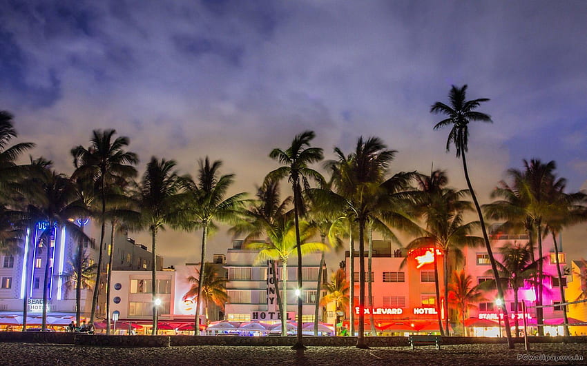 Miami South Beach, Art Déco de Miami papel de parede HD