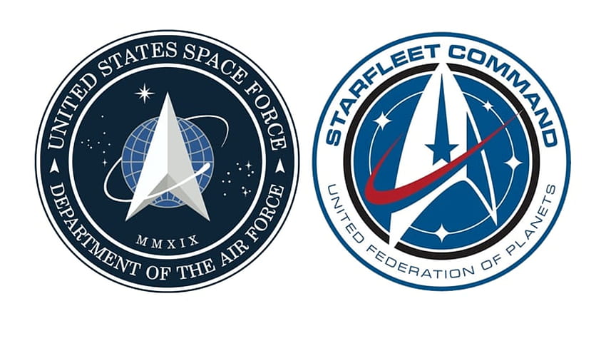 Donald Trump enthüllt neues Space Force-Logo – aber Star Trek-Fans verspotten es. US-Nachrichten HD-Hintergrundbild
