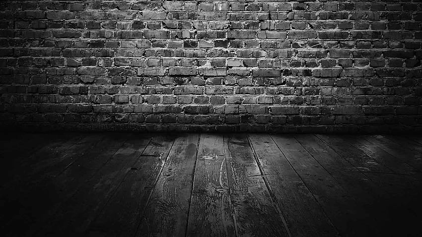 Mur z cegły w nocy i tło, ciemna cegła Tapeta HD