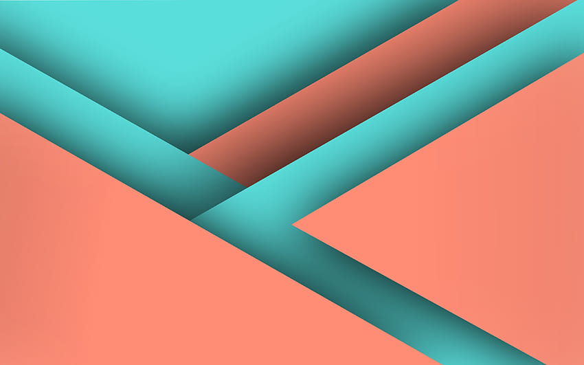 material design, pink and blue, geometric shapes, colorful backgrounds, geometric art, creative, background with lines HD wallpaper